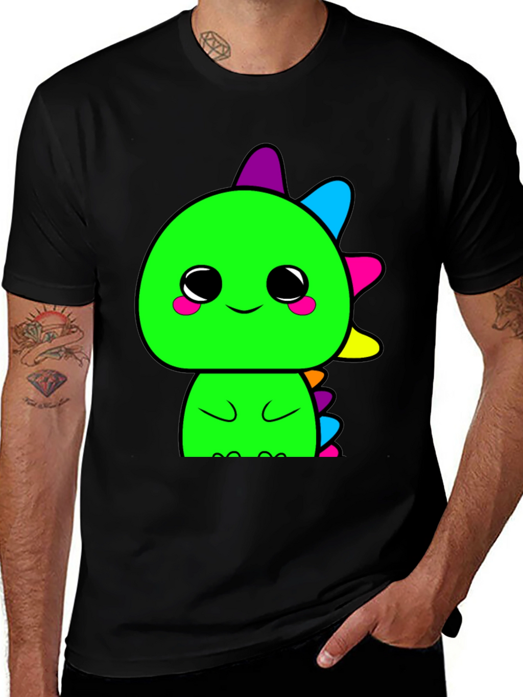 Cute Kawaii Dinosaur Graphic T-Shirt