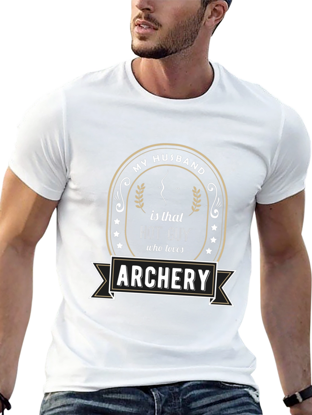 My Husband is That Hot Guy Archery T-Shirt