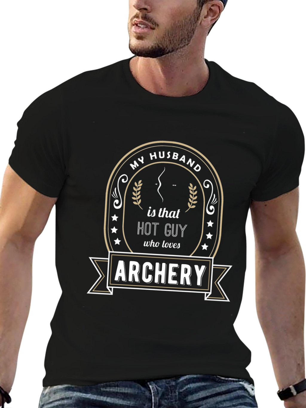 My Husband is That Hot Guy Archery T-Shirt