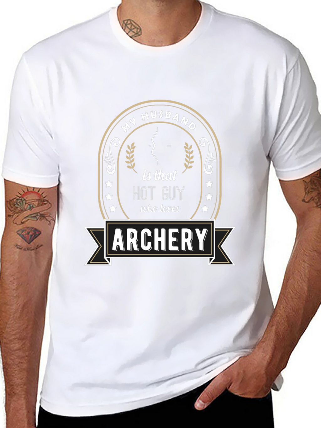 My Husband is That Hot Guy Archery T-Shirt