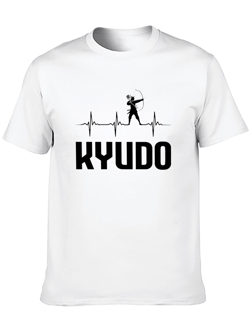 Kyudo Archery T-Shirt - Heartbeat Design