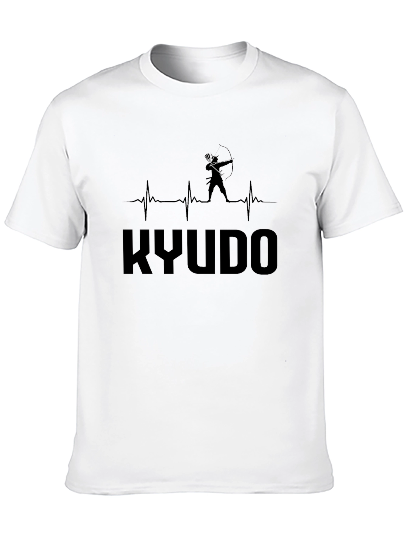 Kyudo Archery T-Shirt - Heartbeat Design