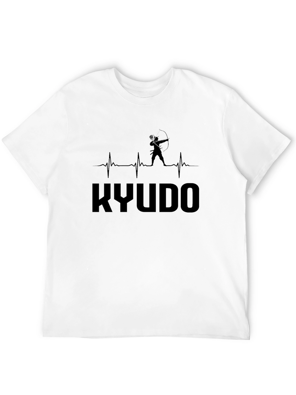 Kyudo Archery T-Shirt - Heartbeat Design