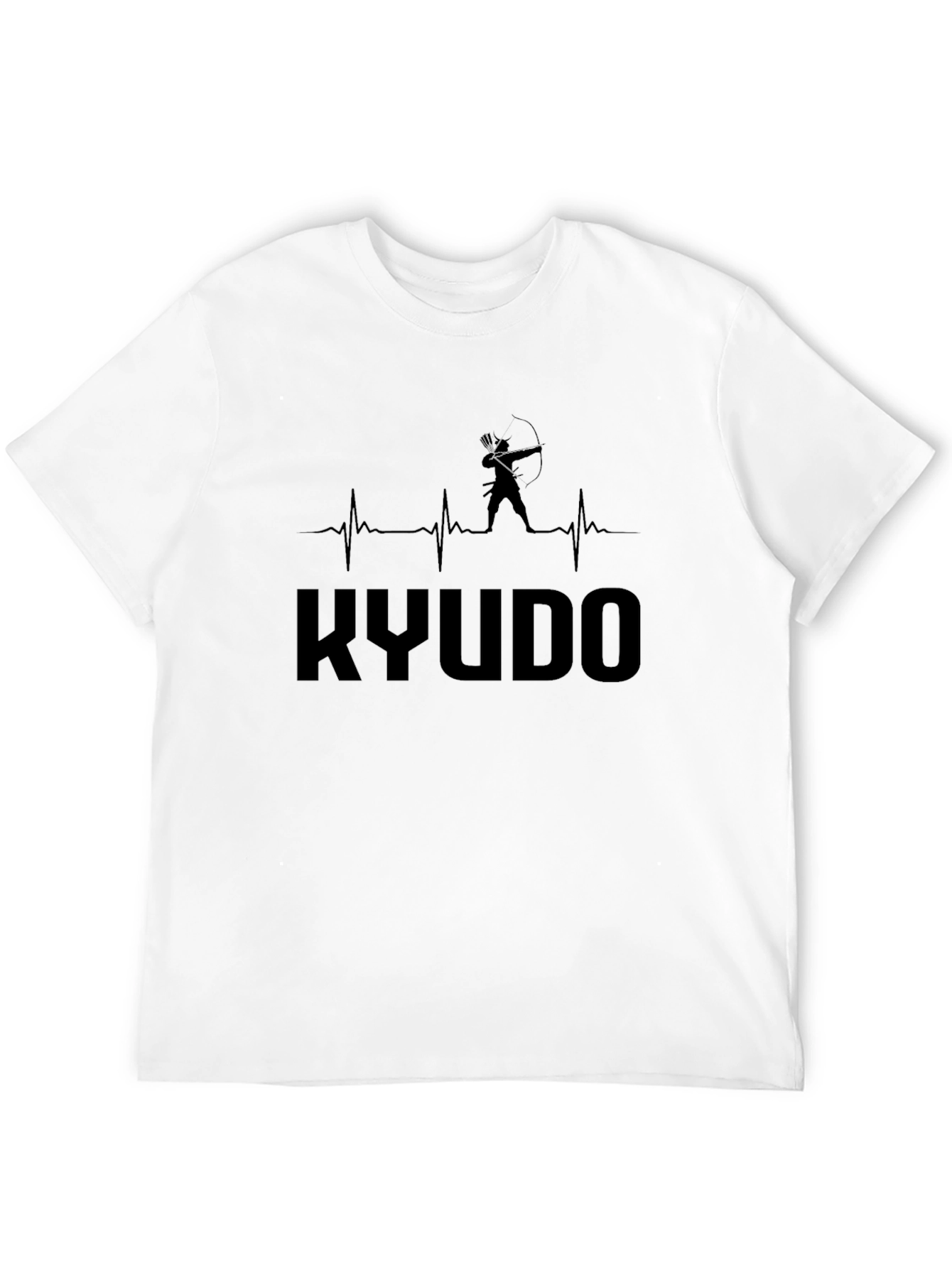 Kyudo Archery T-Shirt - Heartbeat Design