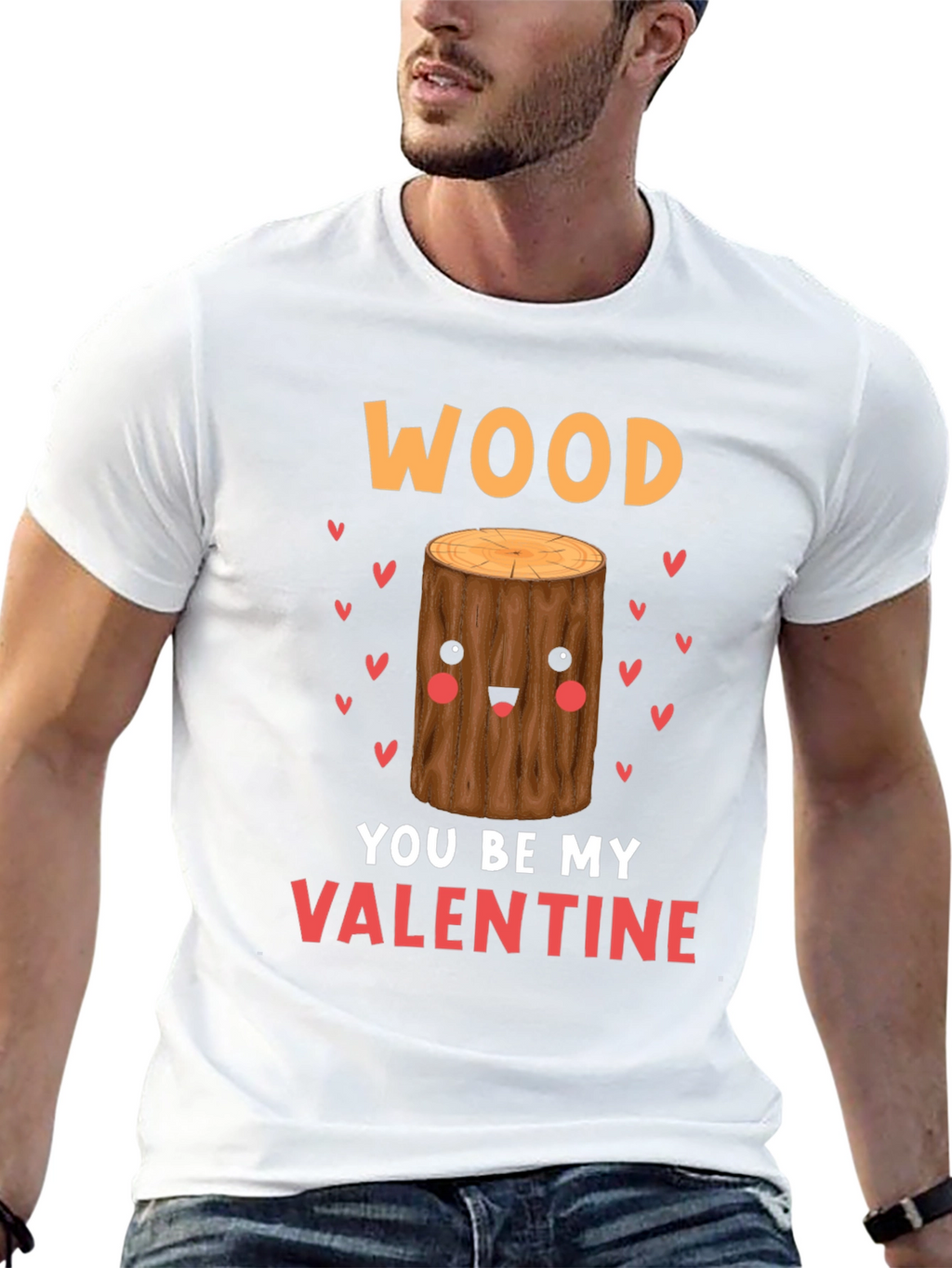Wood You Be My Valentine Tee
