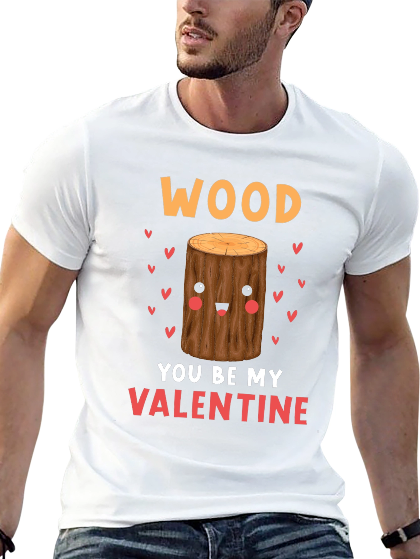 Wood You Be My Valentine Tee