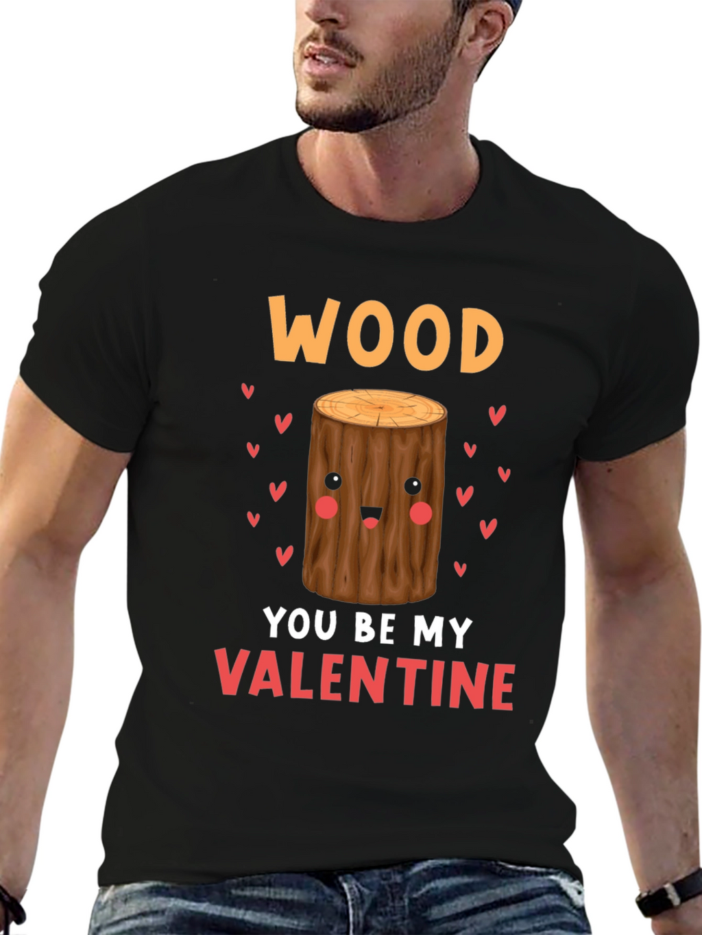 Wood You Be My Valentine Tee