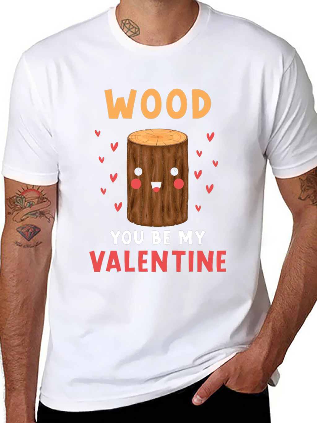Wood You Be My Valentine Tee