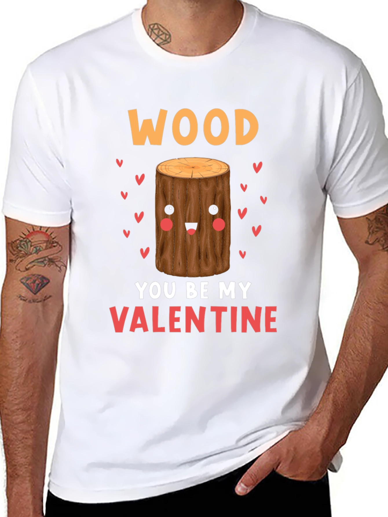 Wood You Be My Valentine Tee