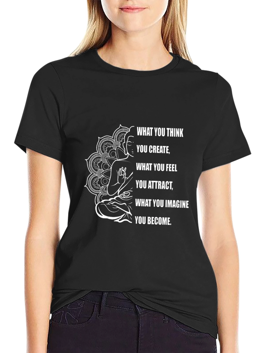 Buddha Mandala Inspirational Quote T-Shirt