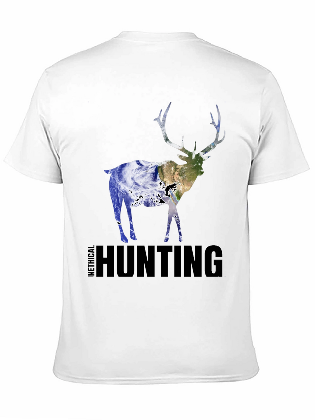 Ethical Hunting Deer Earth Graphic T-Shirt