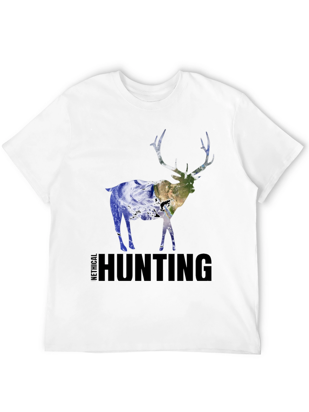 Ethical Hunting Deer Earth Graphic T-Shirt