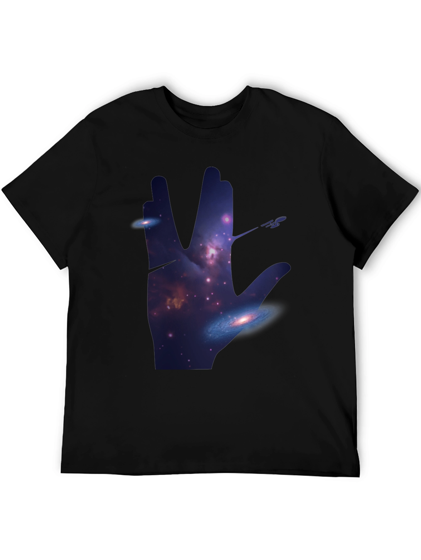 Star Trek Vulcan Salute Galaxy T-Shirt