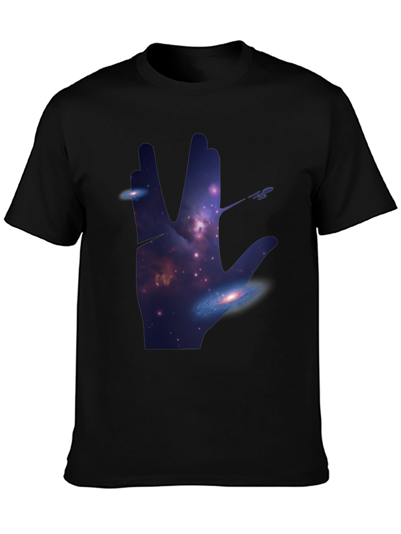 Star Trek Vulcan Salute Galaxy T-Shirt