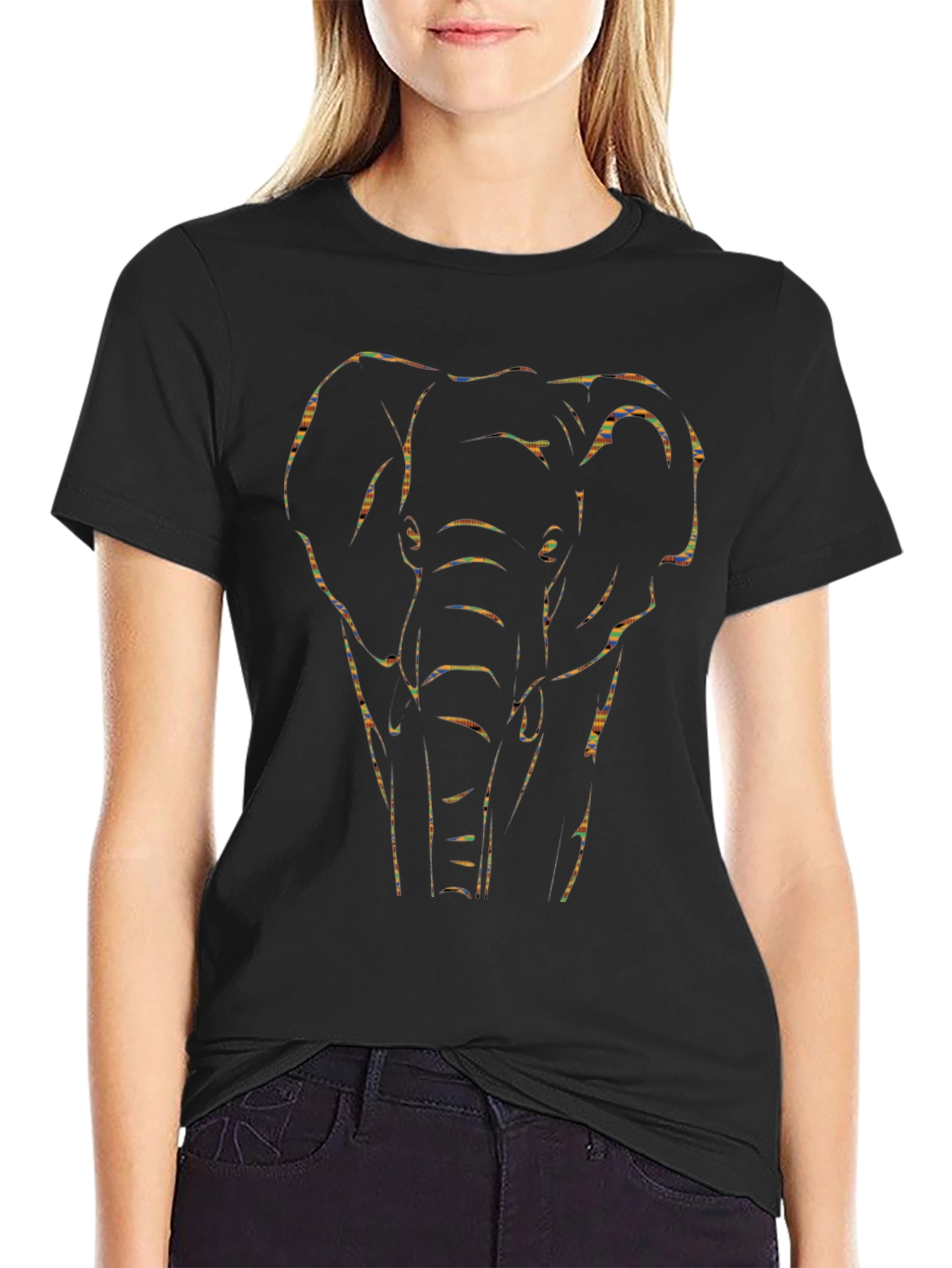 Elephant Graphic Tee - Mens Black T-Shirt