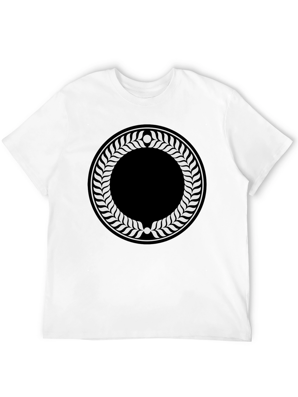 Laurel Wreath Graphic Black T-Shirt