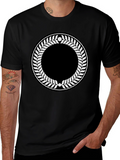 Laurel Wreath Graphic Black T-Shirt