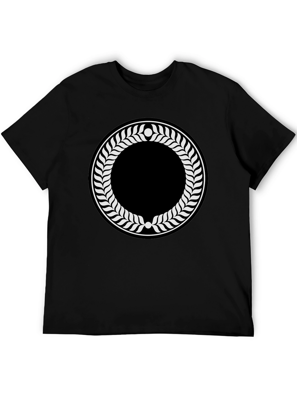 Laurel Wreath Graphic Black T-Shirt