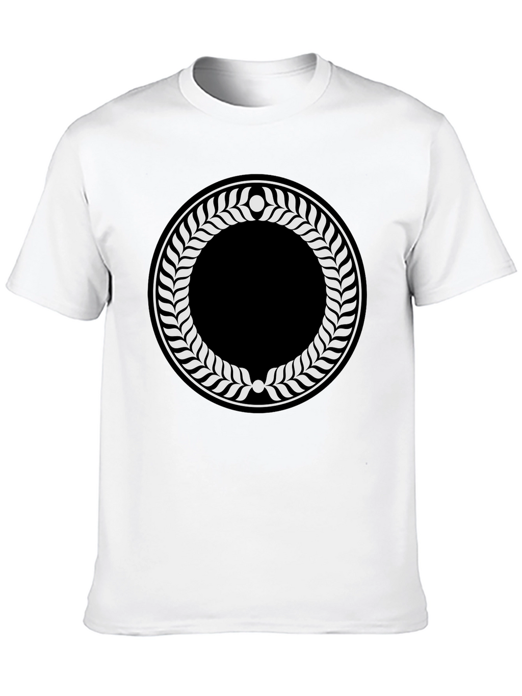 Laurel Wreath Graphic Black T-Shirt