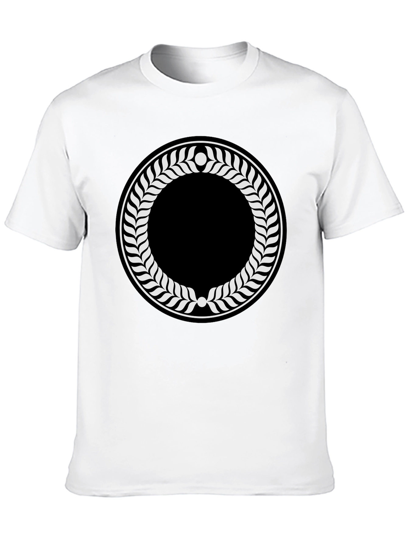 Laurel Wreath Graphic Black T-Shirt