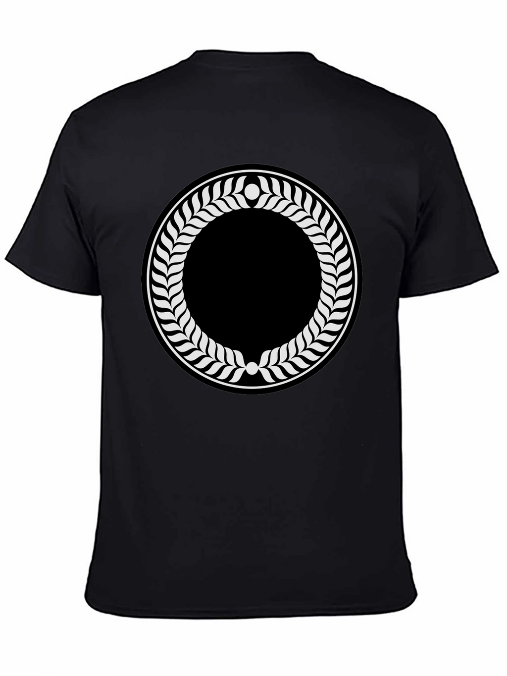 Laurel Wreath Graphic Black T-Shirt