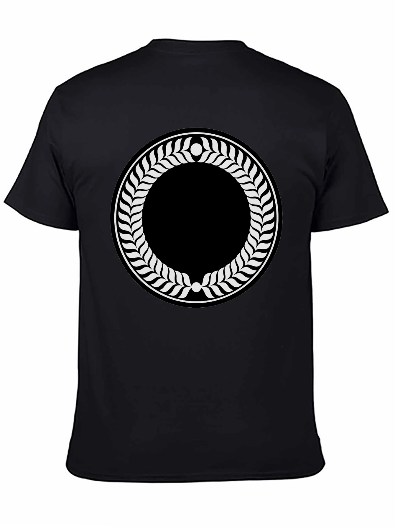 Laurel Wreath Graphic Black T-Shirt