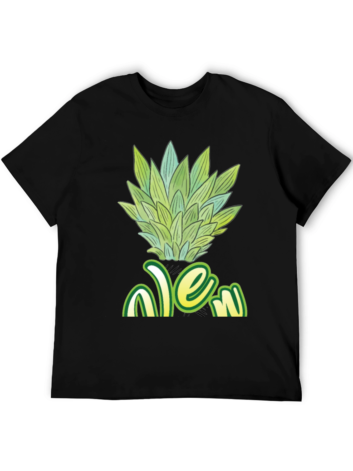 Pineapple Head Black T-Shirt