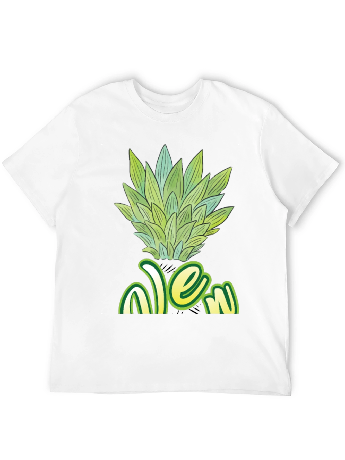 Pineapple Head Black T-Shirt