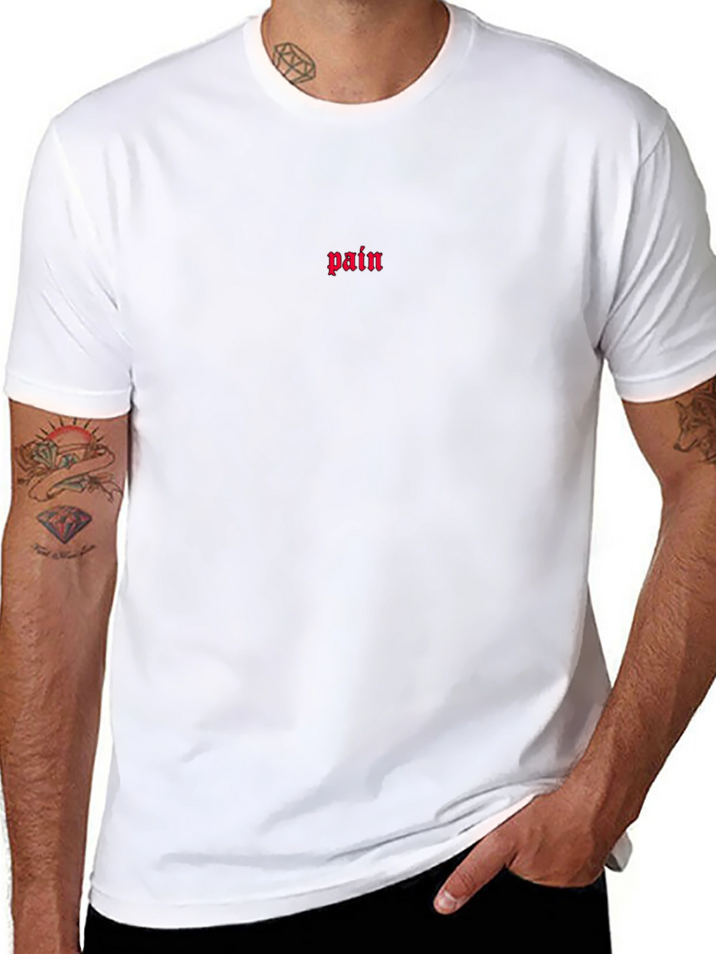 Pain T-Shirt - Gothic Text Tee