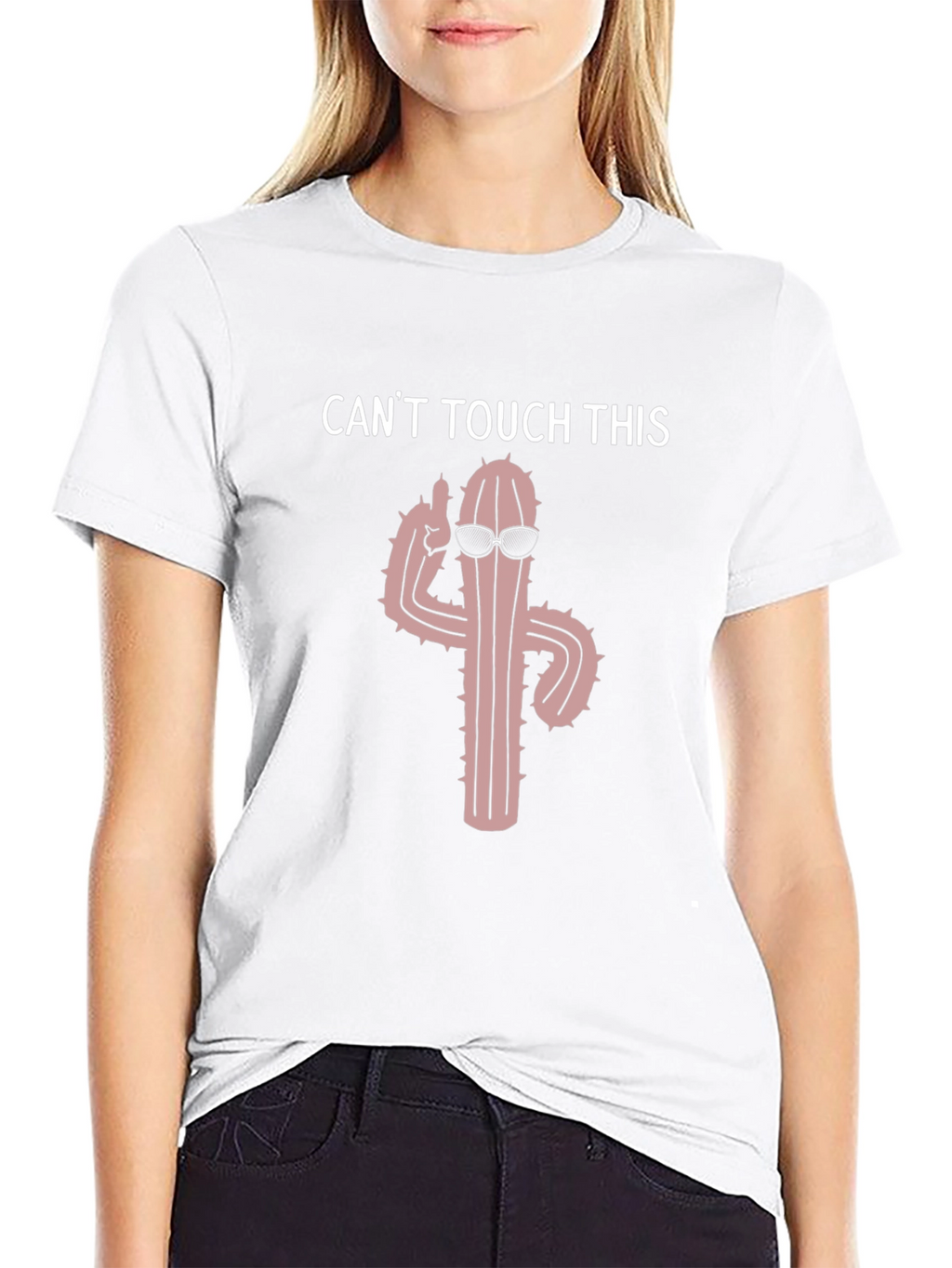 Cant Touch This Cactus Crew Neck Tee