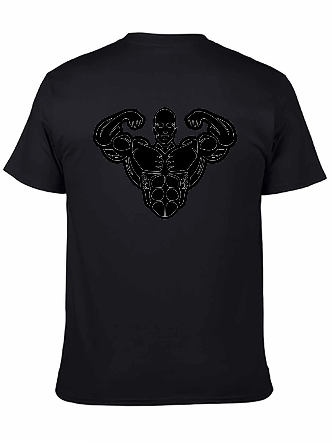 Muscle Man Graphic Tee - Black