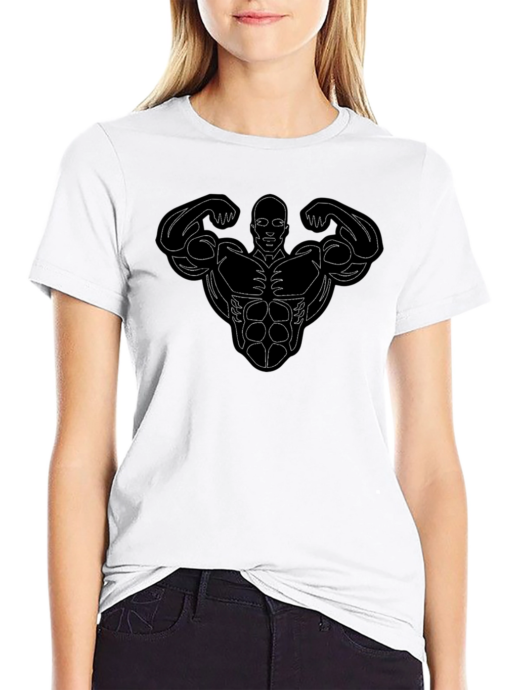 Muscle Man Graphic Tee - Black