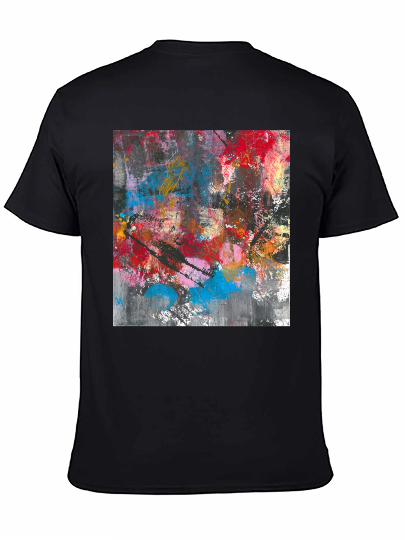 Abstract Art Print T-Shirt - Modern Style