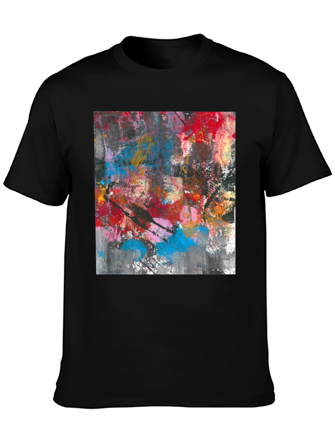 Abstract Art Print T-Shirt - Modern Style