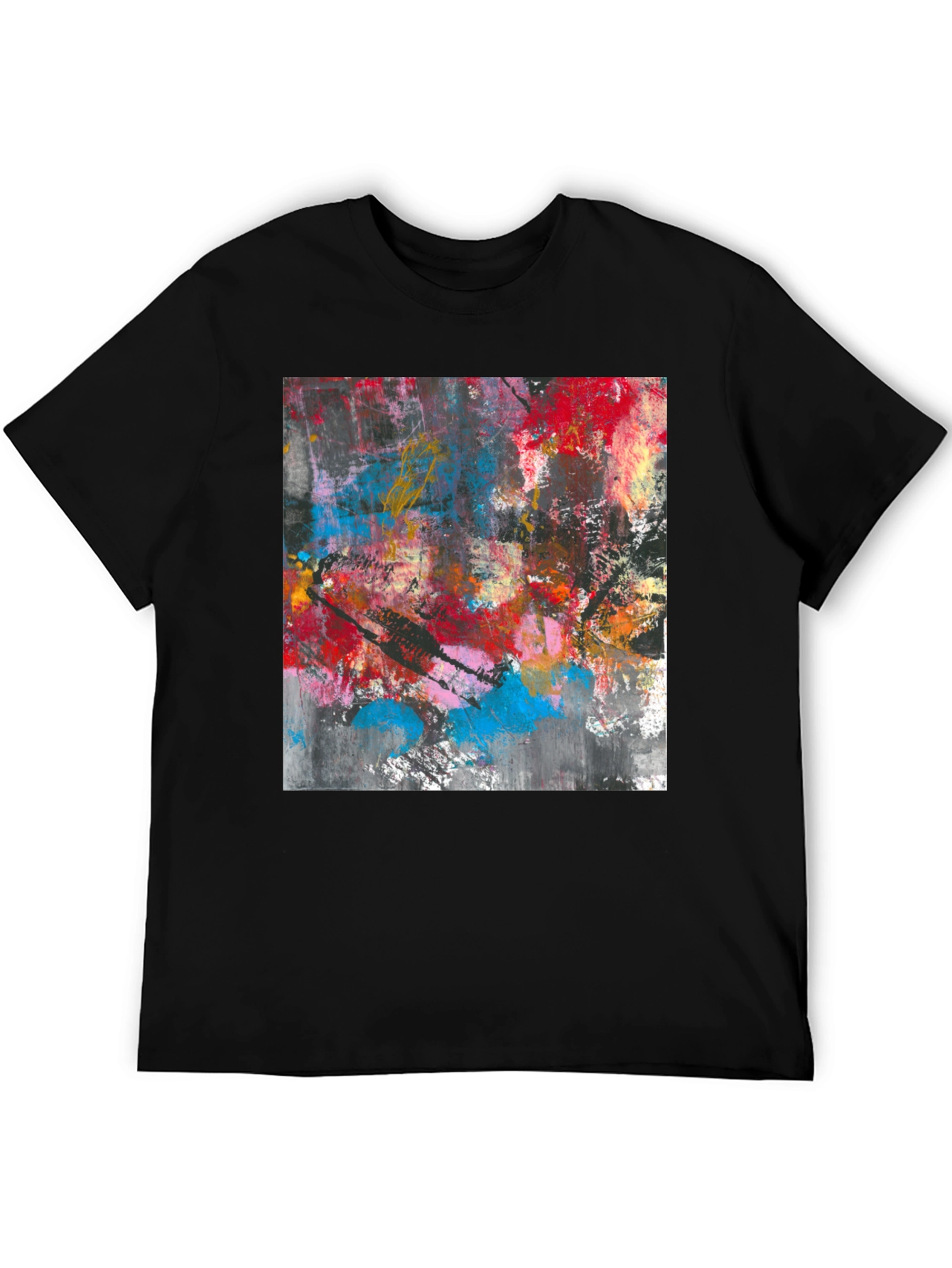 Abstract Art Print T-Shirt - Modern Style