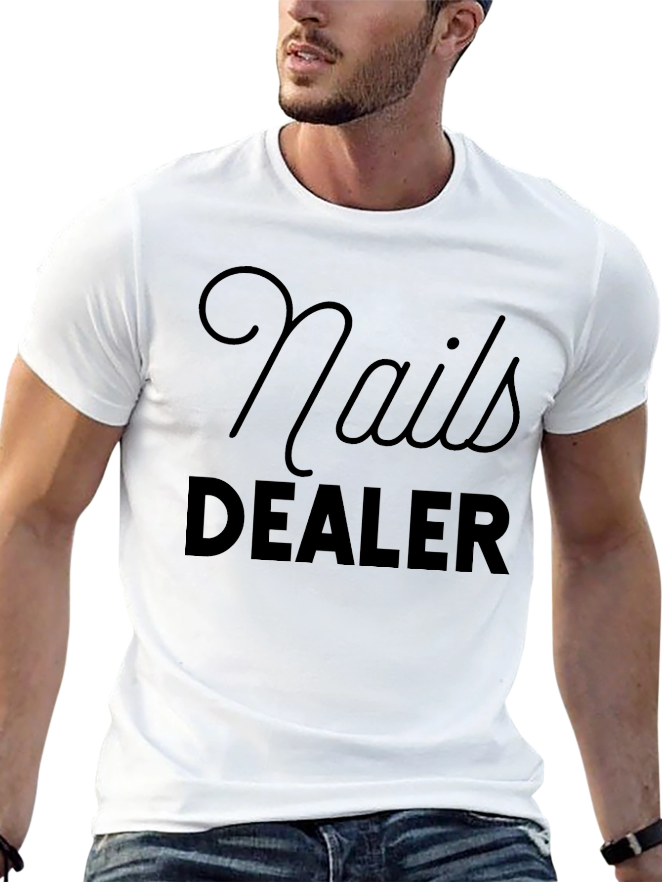 Nails Dealer Graphic T-Shirt - Black