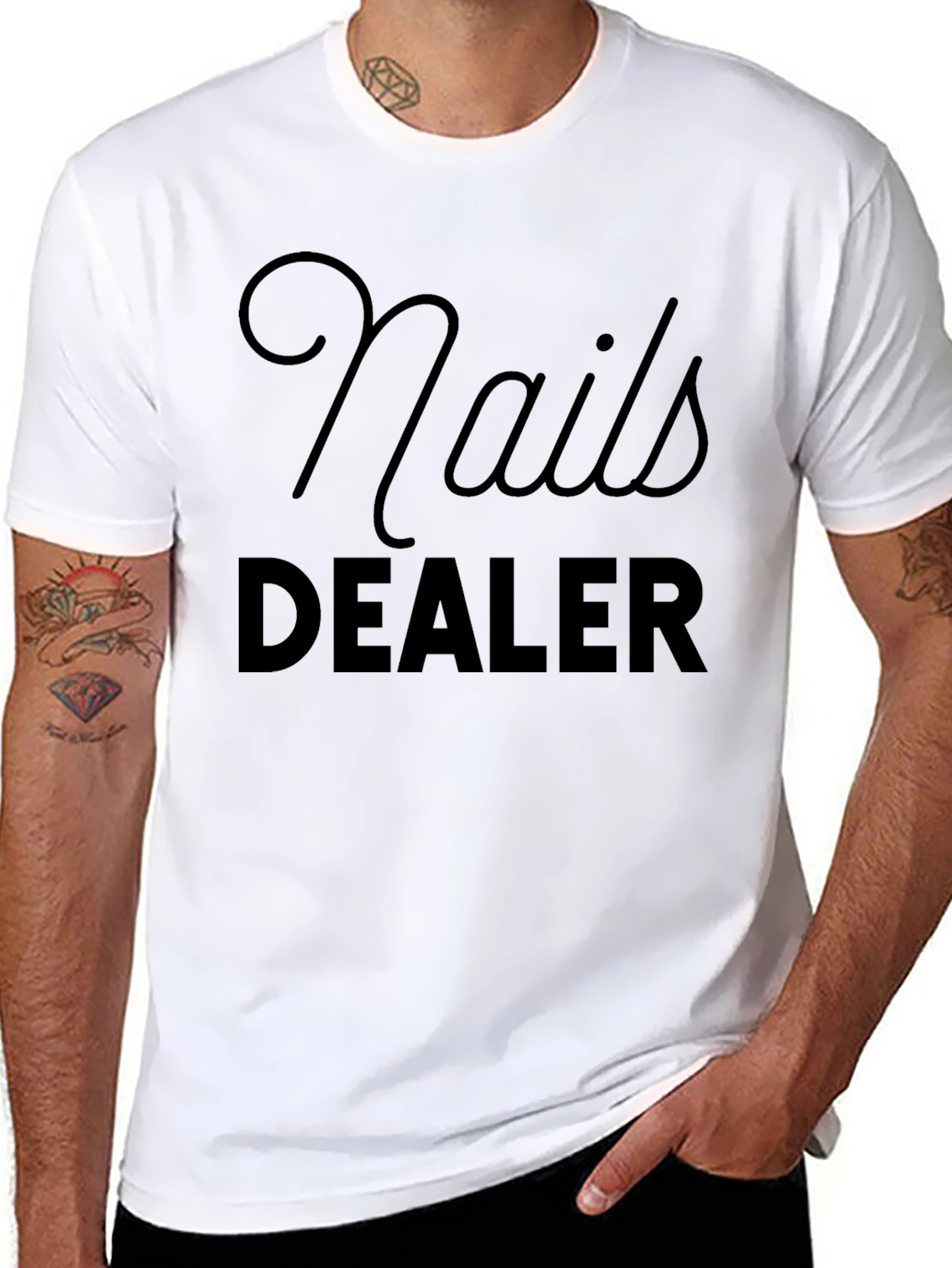 Nails Dealer Graphic T-Shirt - Black
