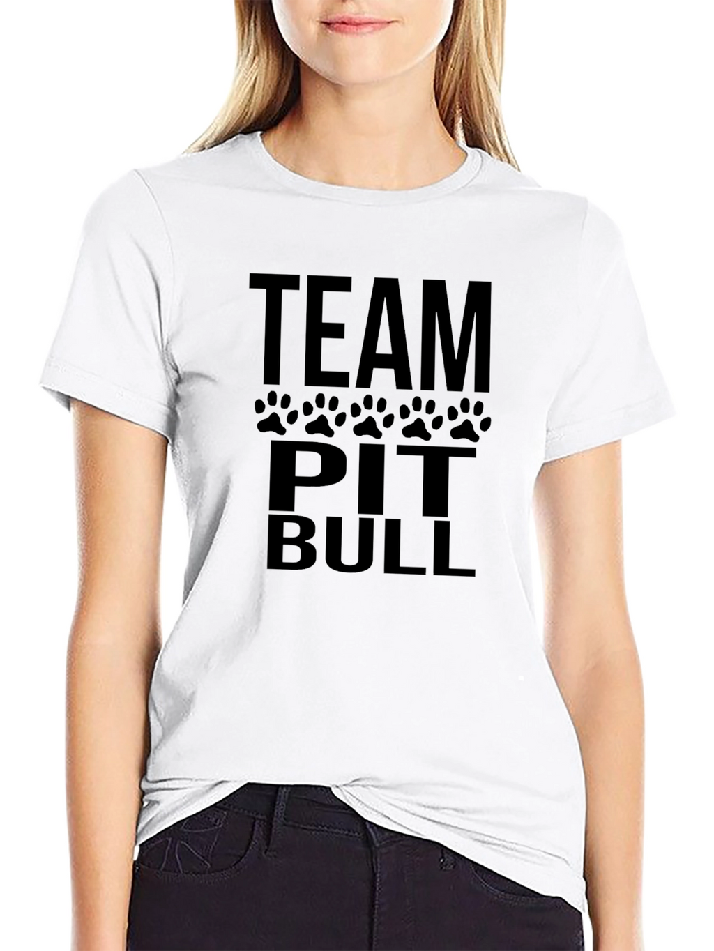 Team Pitbull Black Graphic Tee Shirt