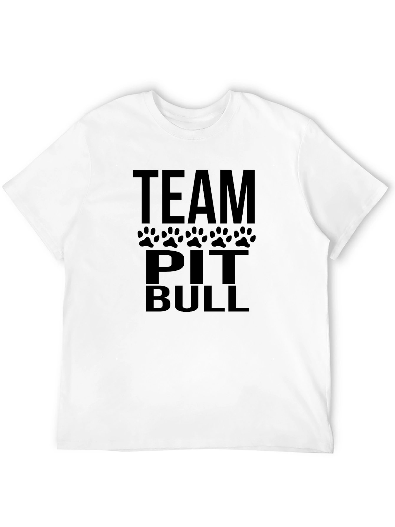 Team Pitbull Black Graphic Tee Shirt