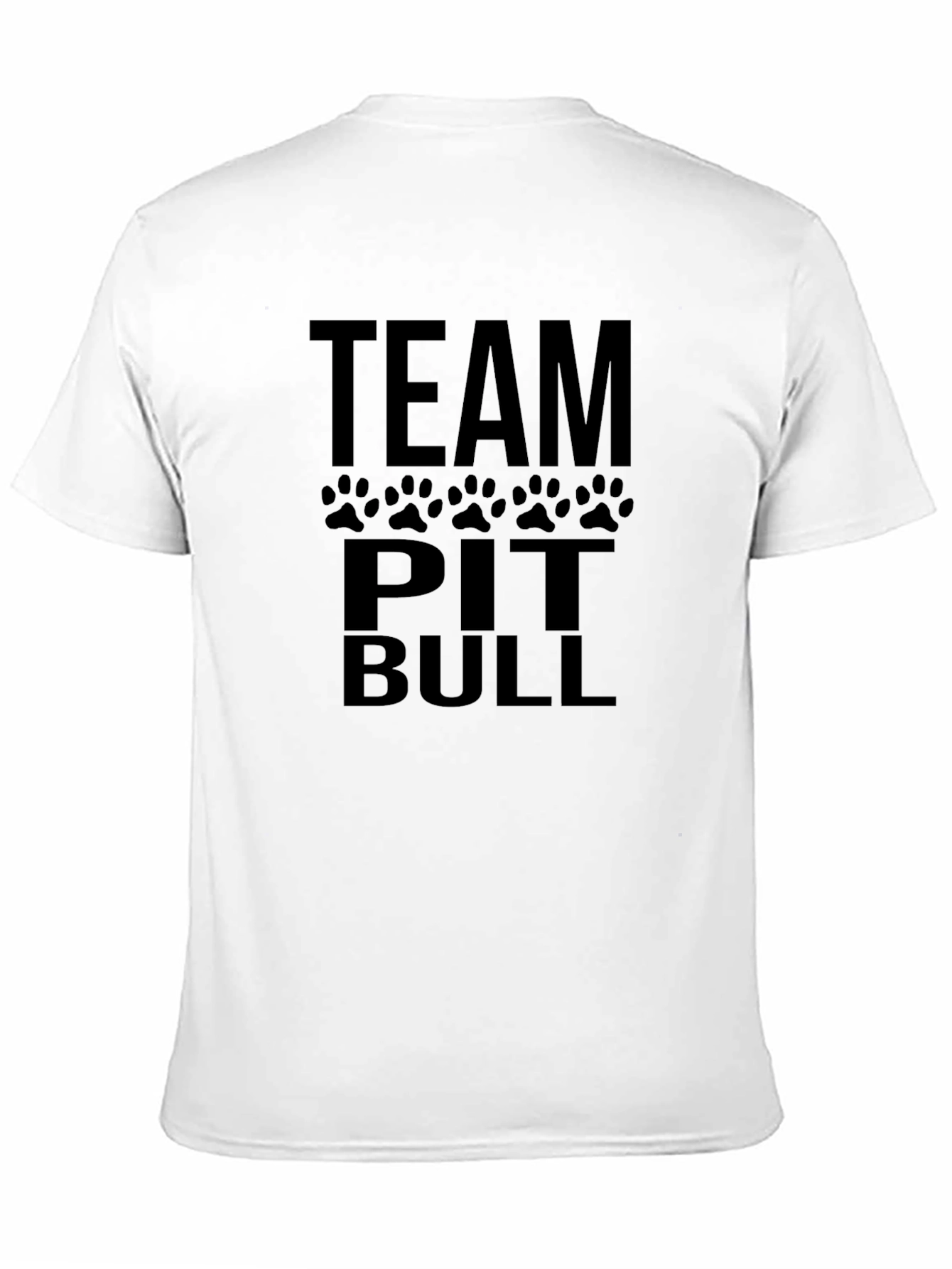 Team Pitbull Black Graphic Tee Shirt