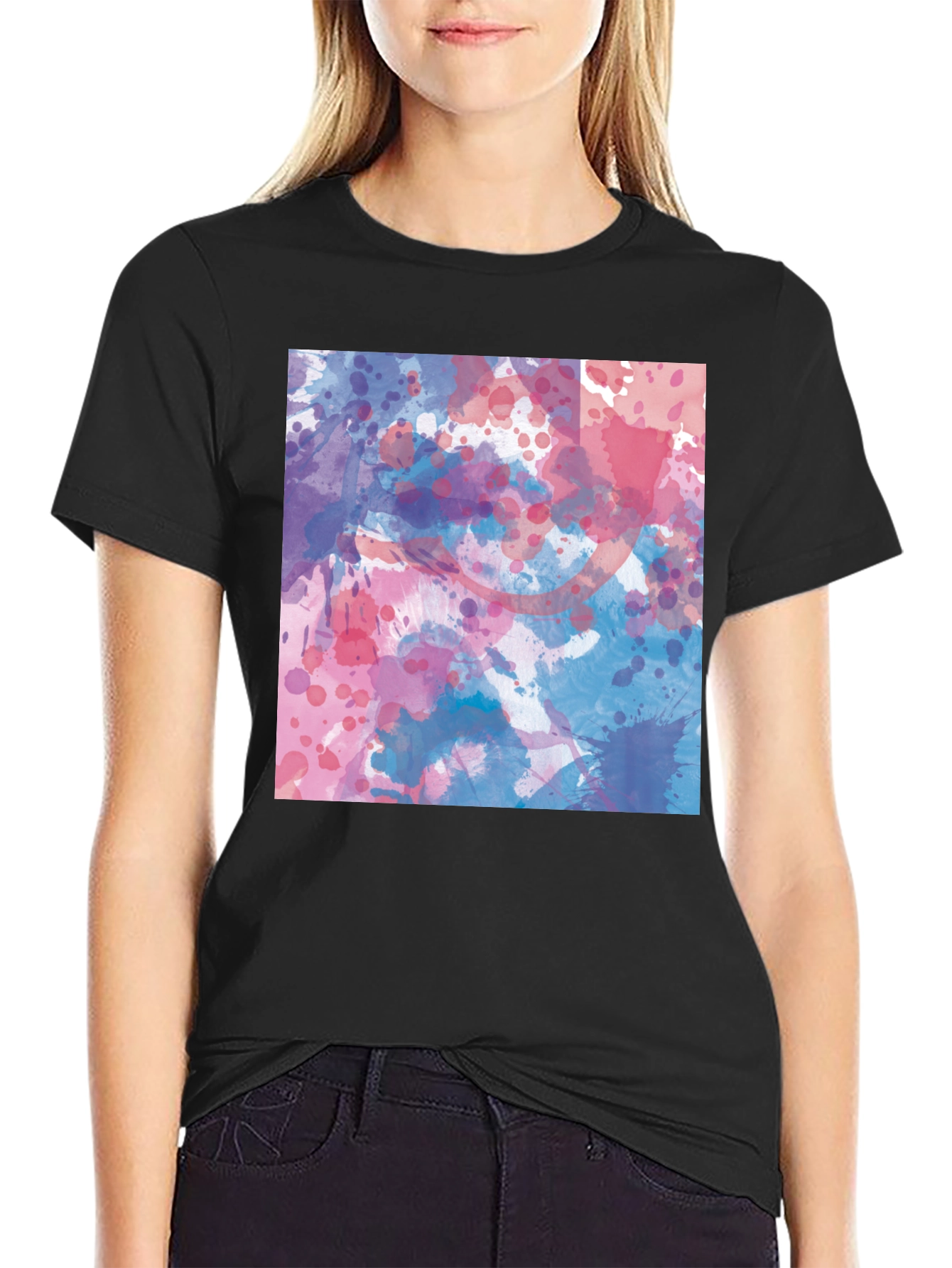 Watercolor Splatter T-Shirt - Artsy Graphic Tee