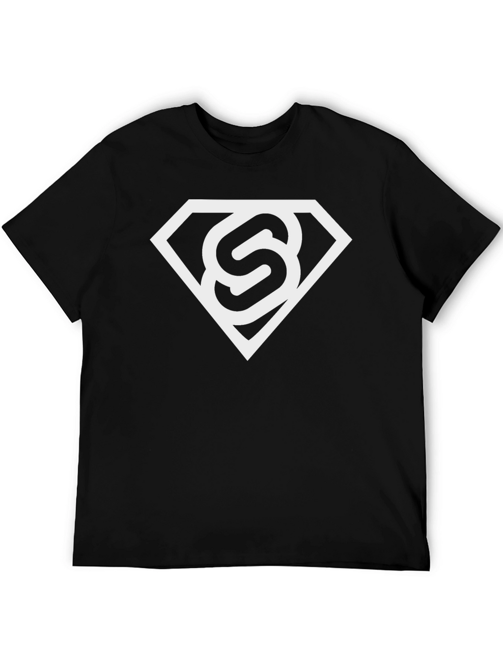 Stylish Black T-Shirt with White S Logo