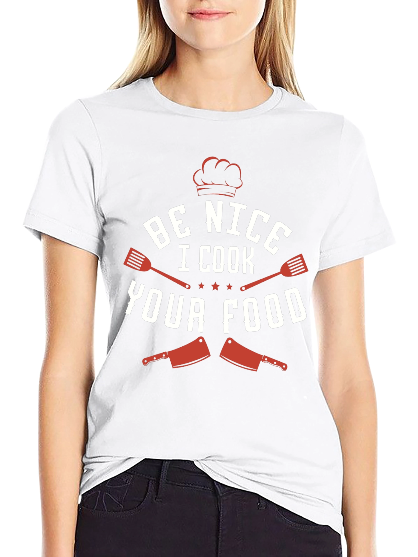 Be Nice I Cook Your Food Funny Chef T-Shirt