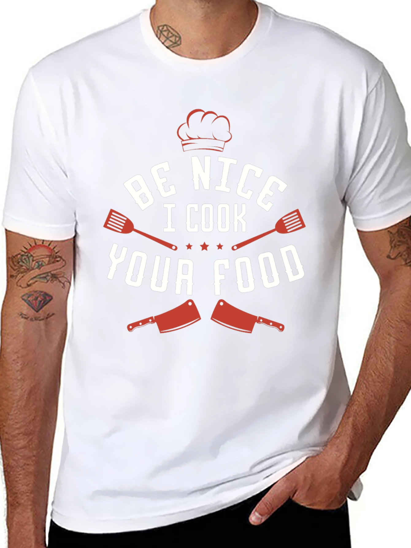 Be Nice I Cook Your Food Funny Chef T-Shirt
