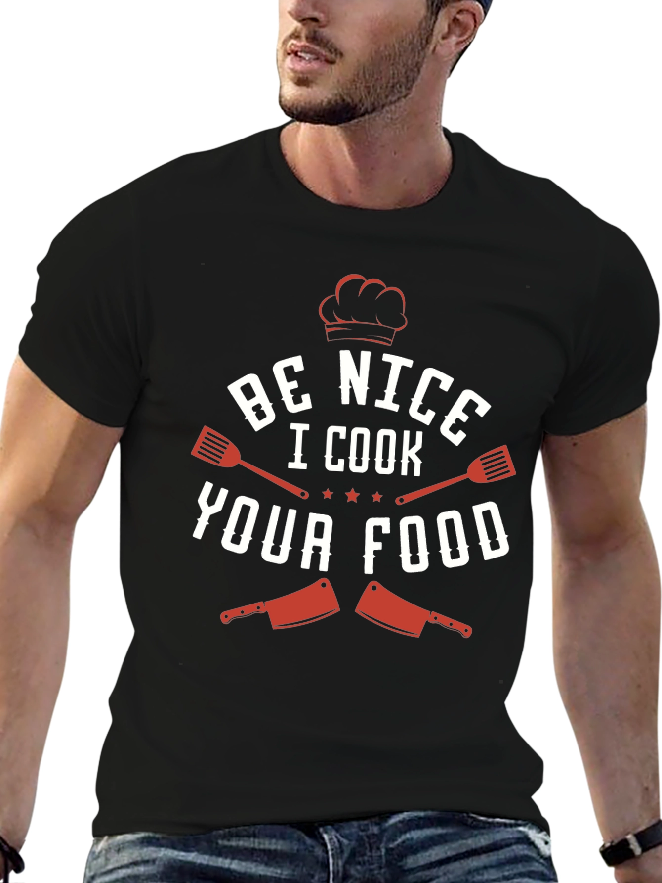 Be Nice I Cook Your Food Funny Chef T-Shirt