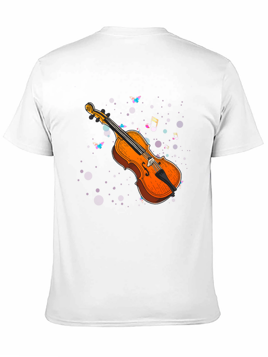 Violin Music Notes Graphic Tee