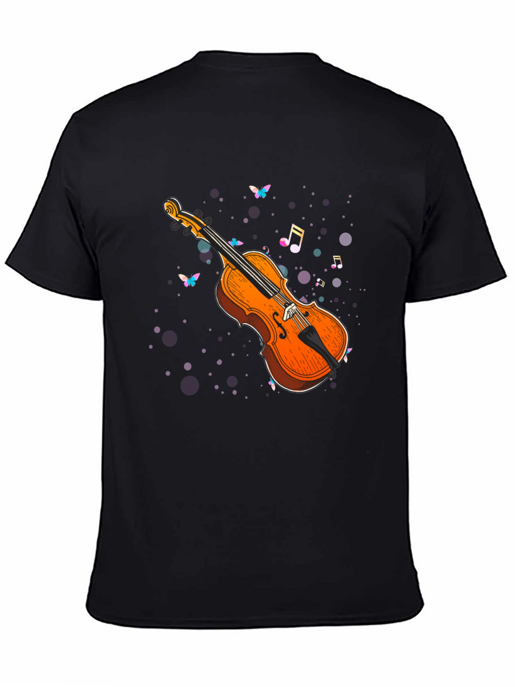 Violin Music Notes Graphic Tee