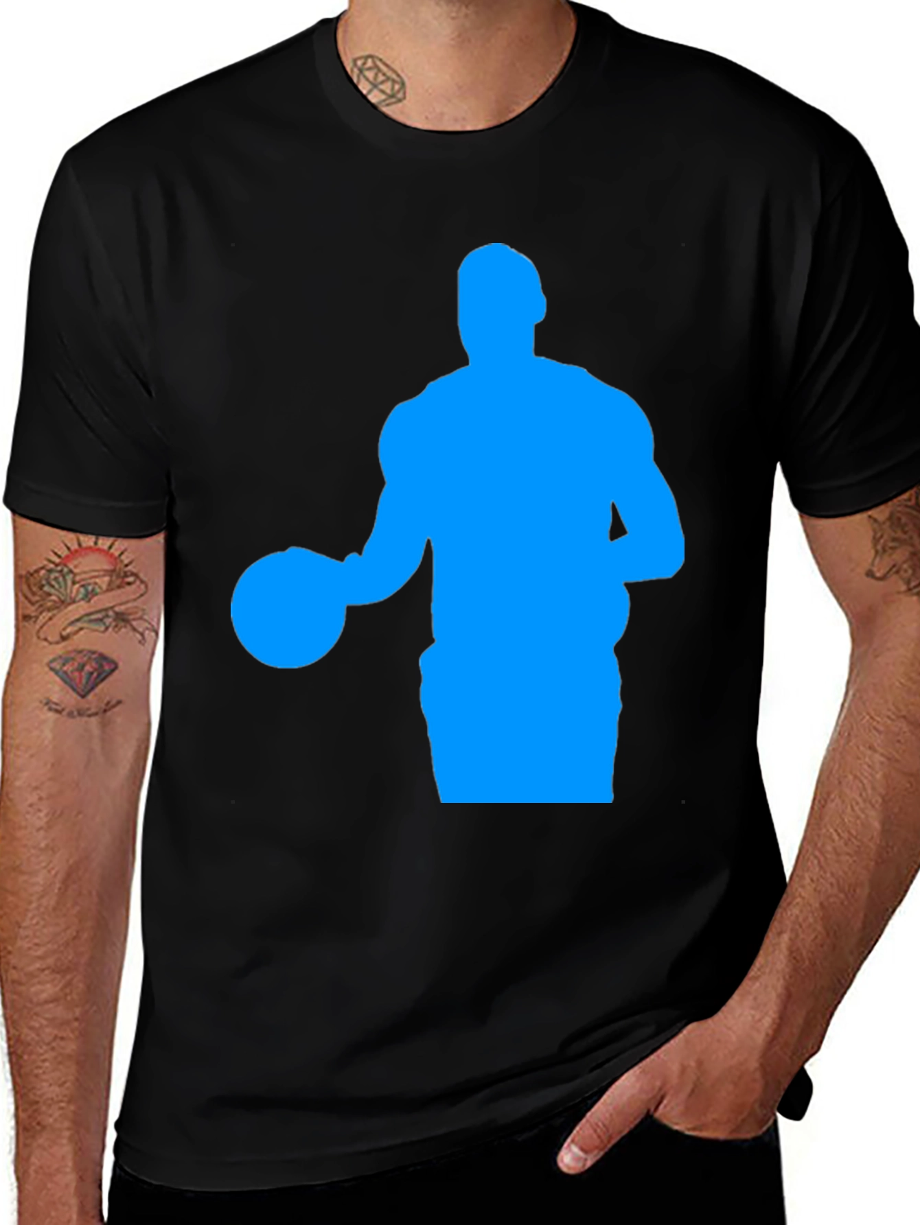 Basketball Player Silhouette T-Shirt