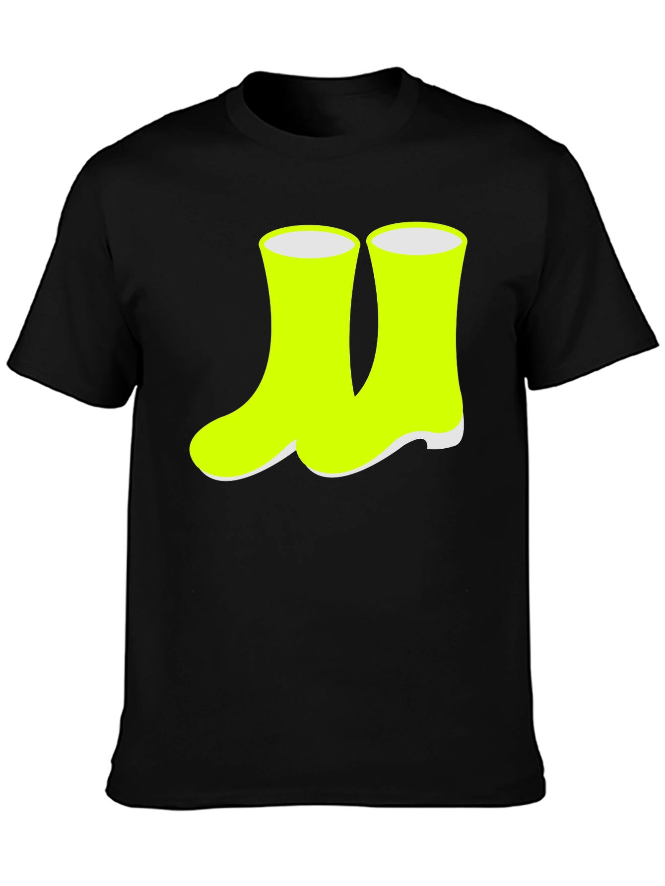 Neon Rain Boots Graphic Tee