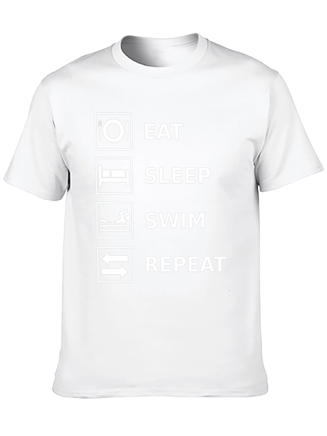 Eat Sleep Swim Repeat Graphic T-Shirt